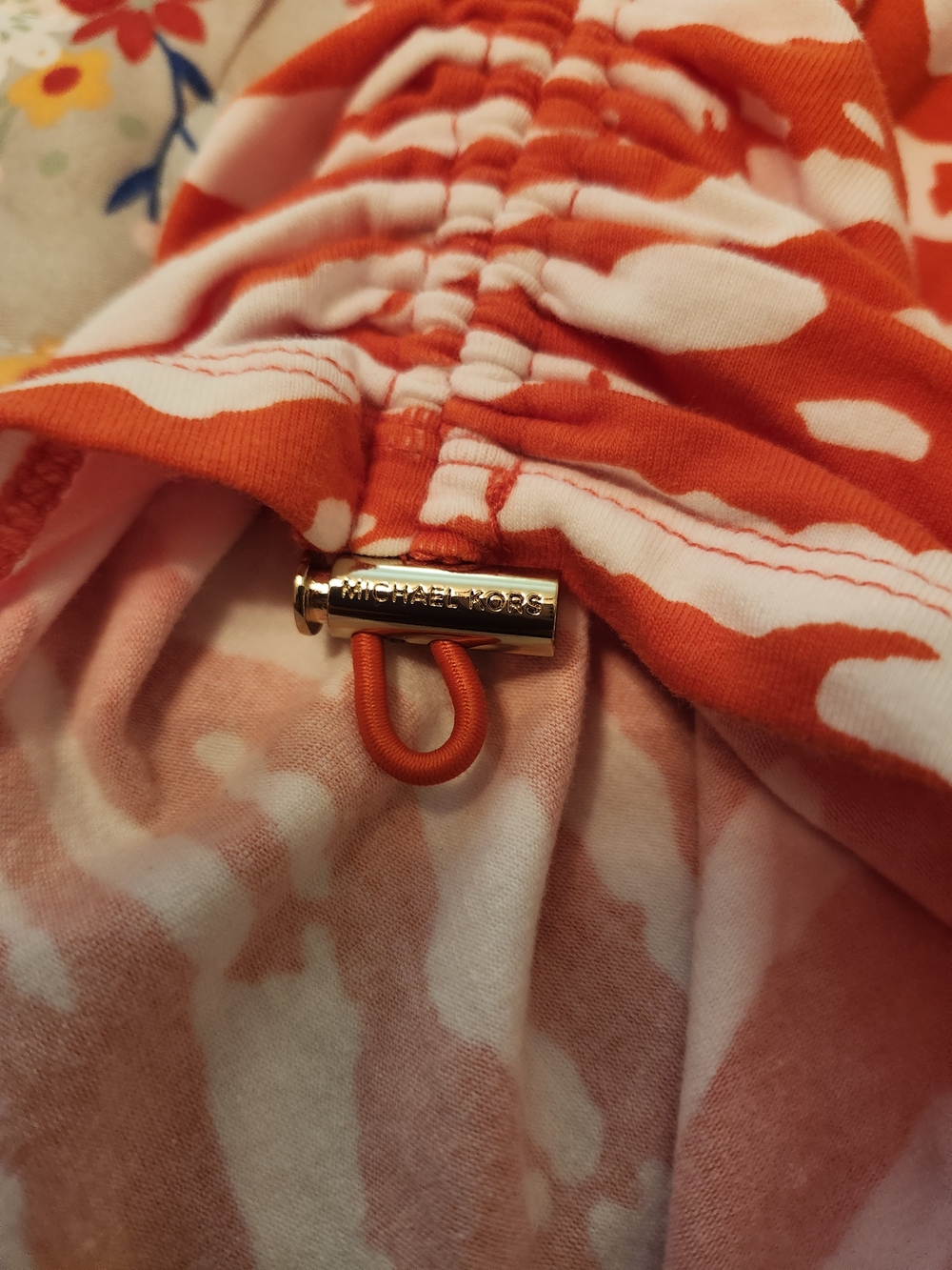 Michael Kors Orange and White Logo Top - Picture 3 of 6